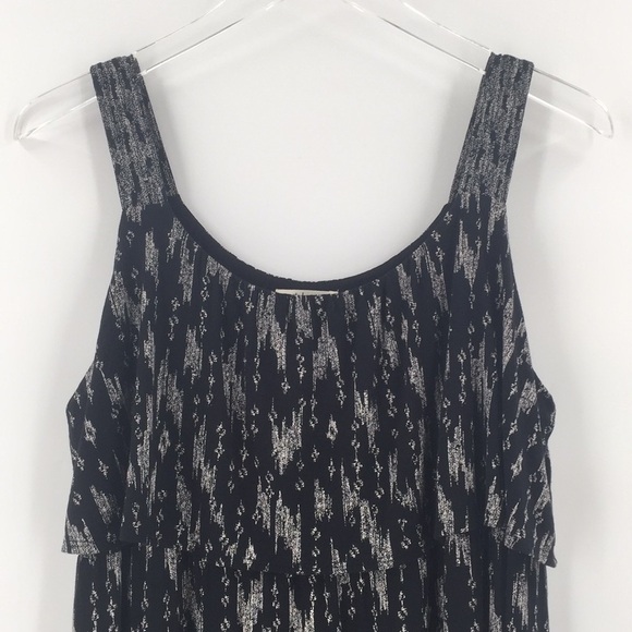 Nwt 𝅺Style & Co Printed Black Waterfall Dress Medium - Picture 3 of 9